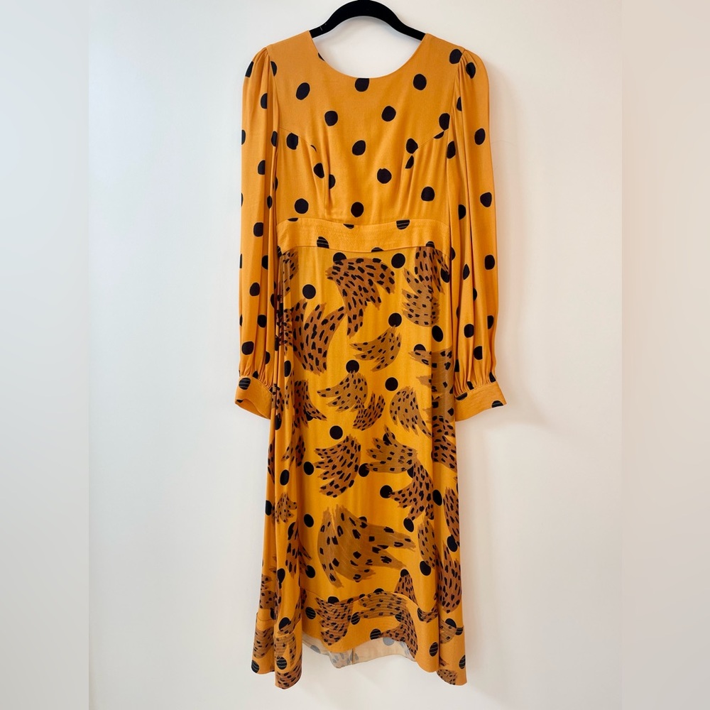 Farm Rio caramel banana midi. Worn once, perfect condition. Rock w/ baby bump!